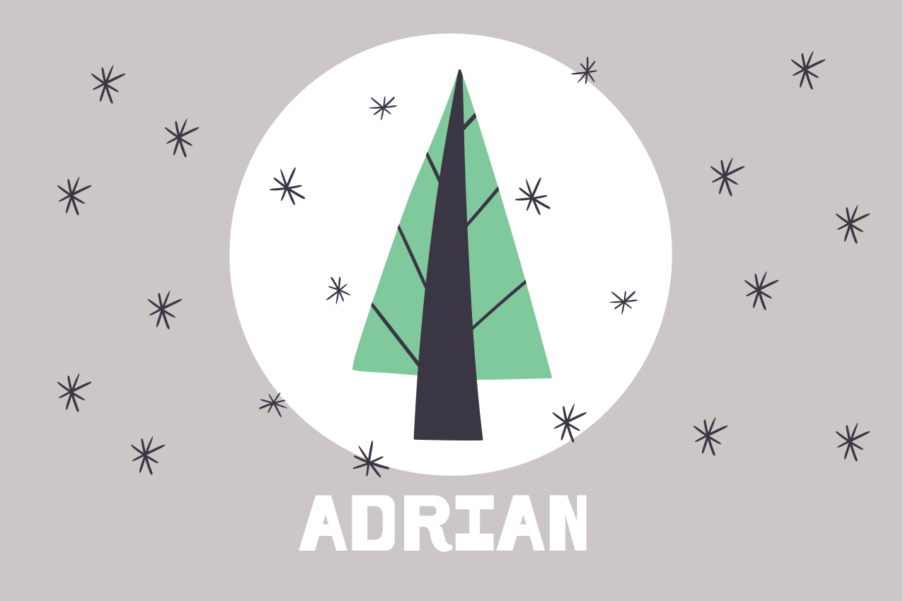 パーソナライズされたクリスマスツリークリスマスプレースマット - TENSTICKERS