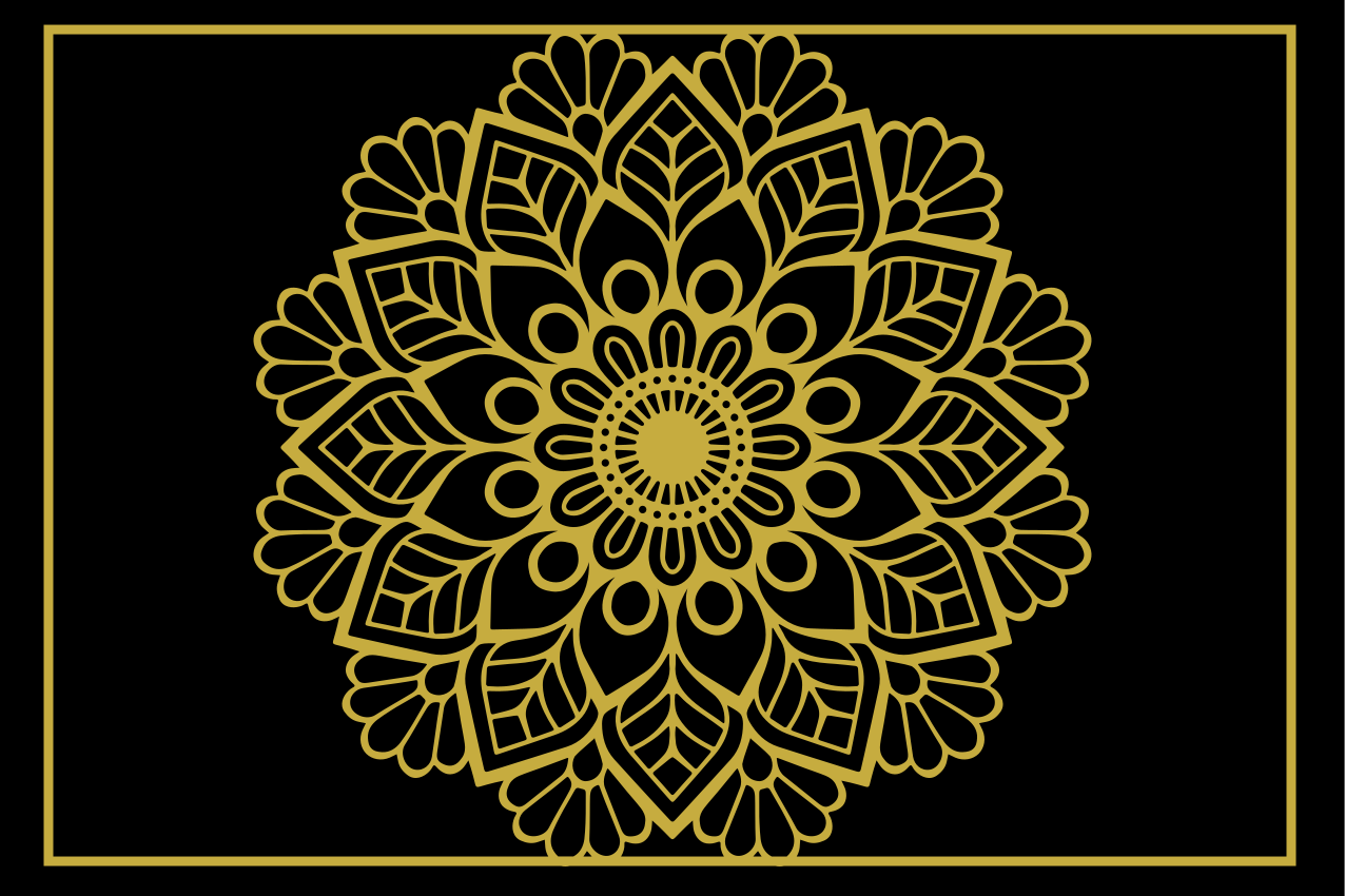 ランチョンマット エレガント 優雅な植物の要素 - TENSTICKERS