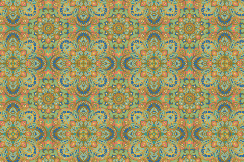 オリジナル ランチョンマット 豪華な花のアレンジメント - TENSTICKERS