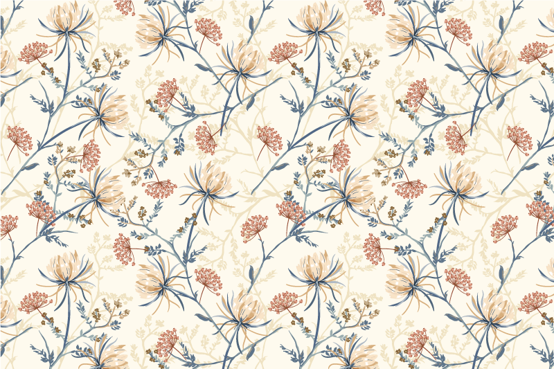 オリジナル ランチョンマット 花柄テーブルトップ - TENSTICKERS