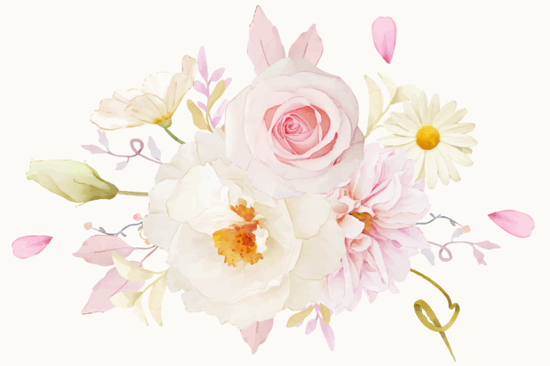 オリジナル ランチョンマット 花のアレンジメントの喜び - TENSTICKERS