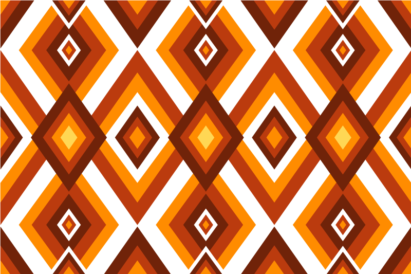 オリジナルランチョンマット幾何学的ダイヤモンドパターン - TENSTICKERS