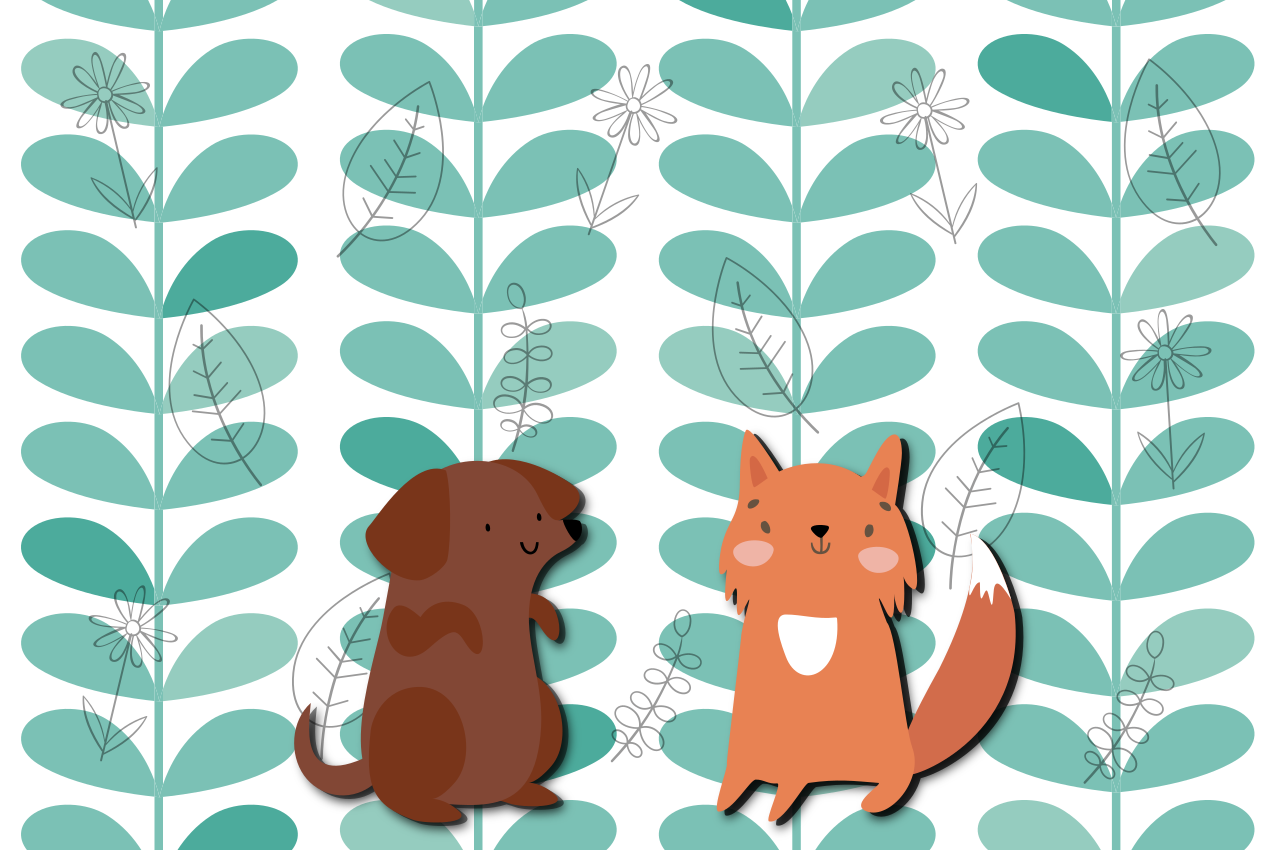 ランチョンマット 子供 かわいい動物の仲間たち - TENSTICKERS