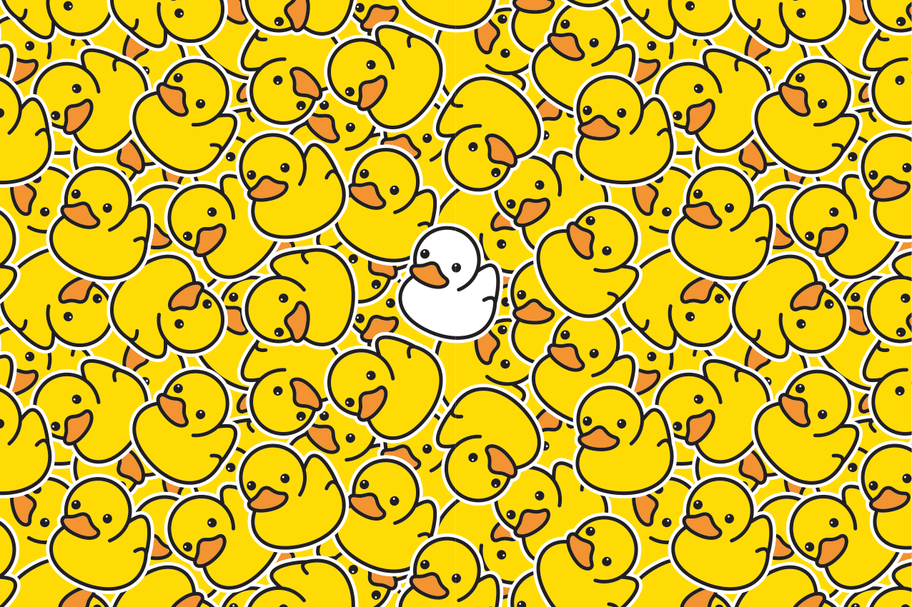 ランチョンマット 子供 アヒルの模様ディスプレイ - TENSTICKERS