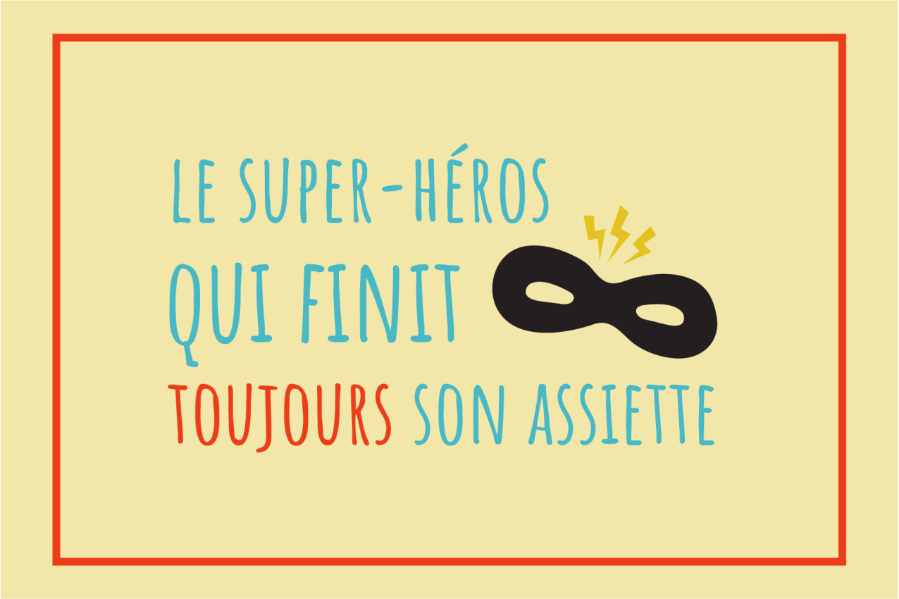 ランチョンマット 子供 スーパーヒーローのプレートインスピレーション - TENSTICKERS