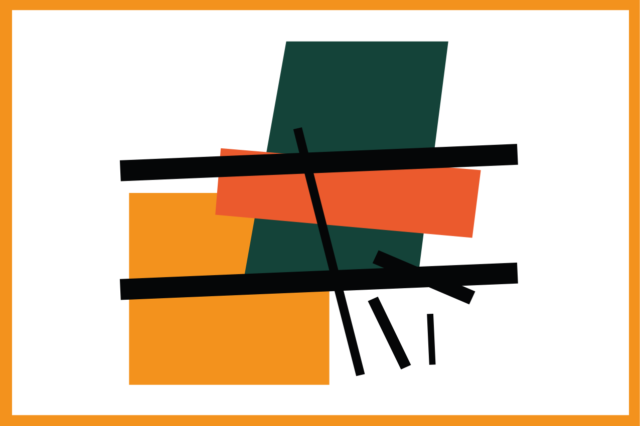 テーブル クロス モダン 抽象幾何学ブロック - TENSTICKERS