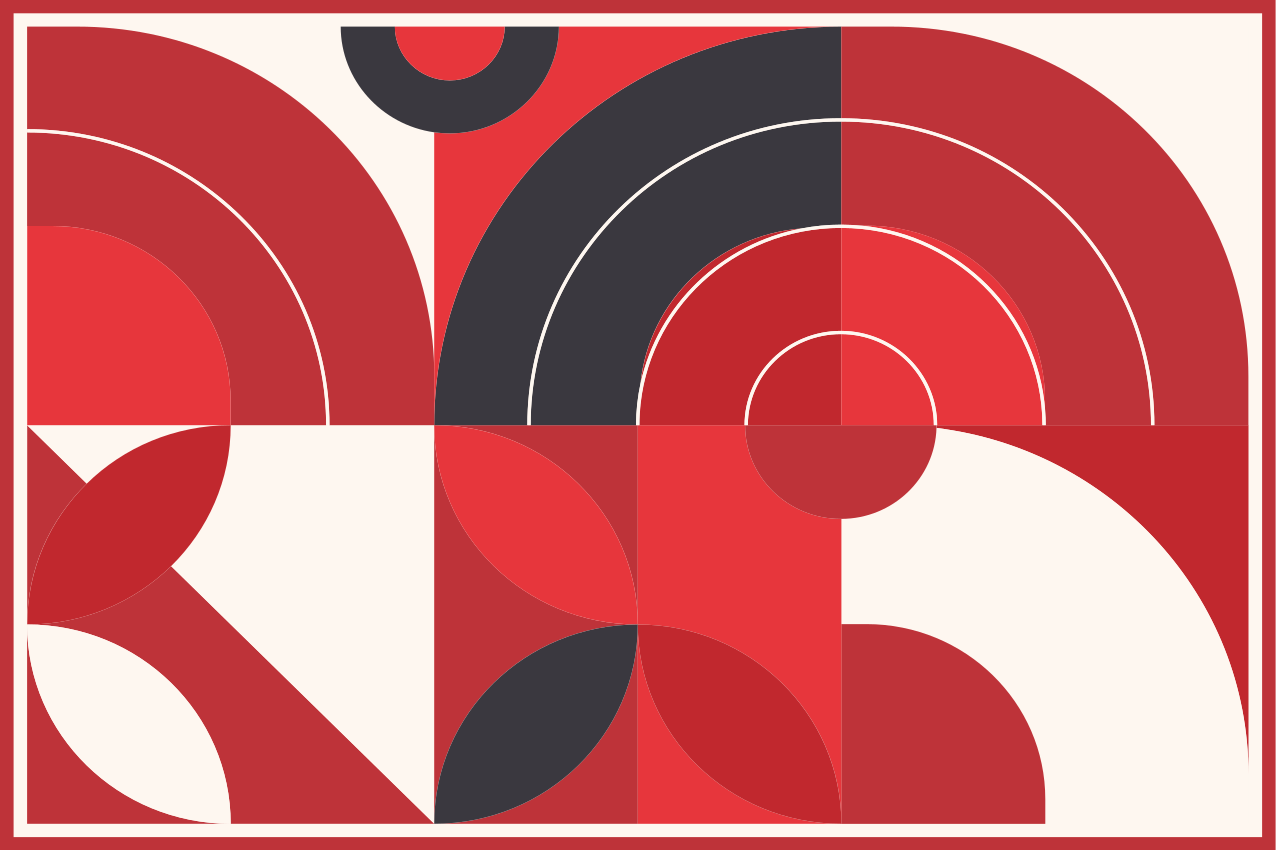 テーブル クロス モダン 鮮やかな幾何学模様 - TENSTICKERS