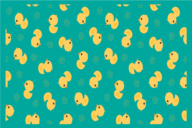 ランチョンマット 子供 かわいいひよこ柄 - TENSTICKERS