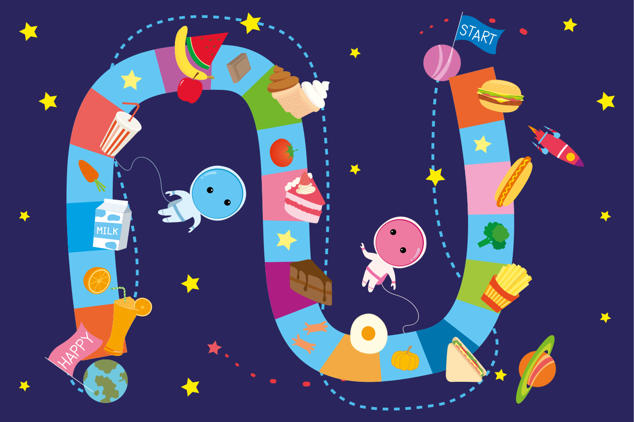 キッズスペースフードゲームキッズランチョンマット - TENSTICKERS