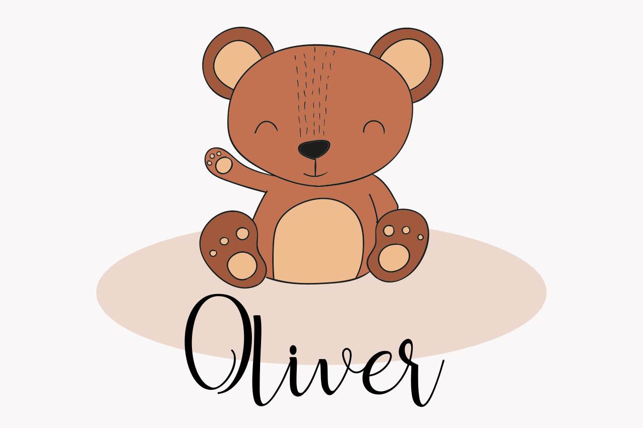 ランチョンマット 子供 かわいいクマキャラクター - TENSTICKERS