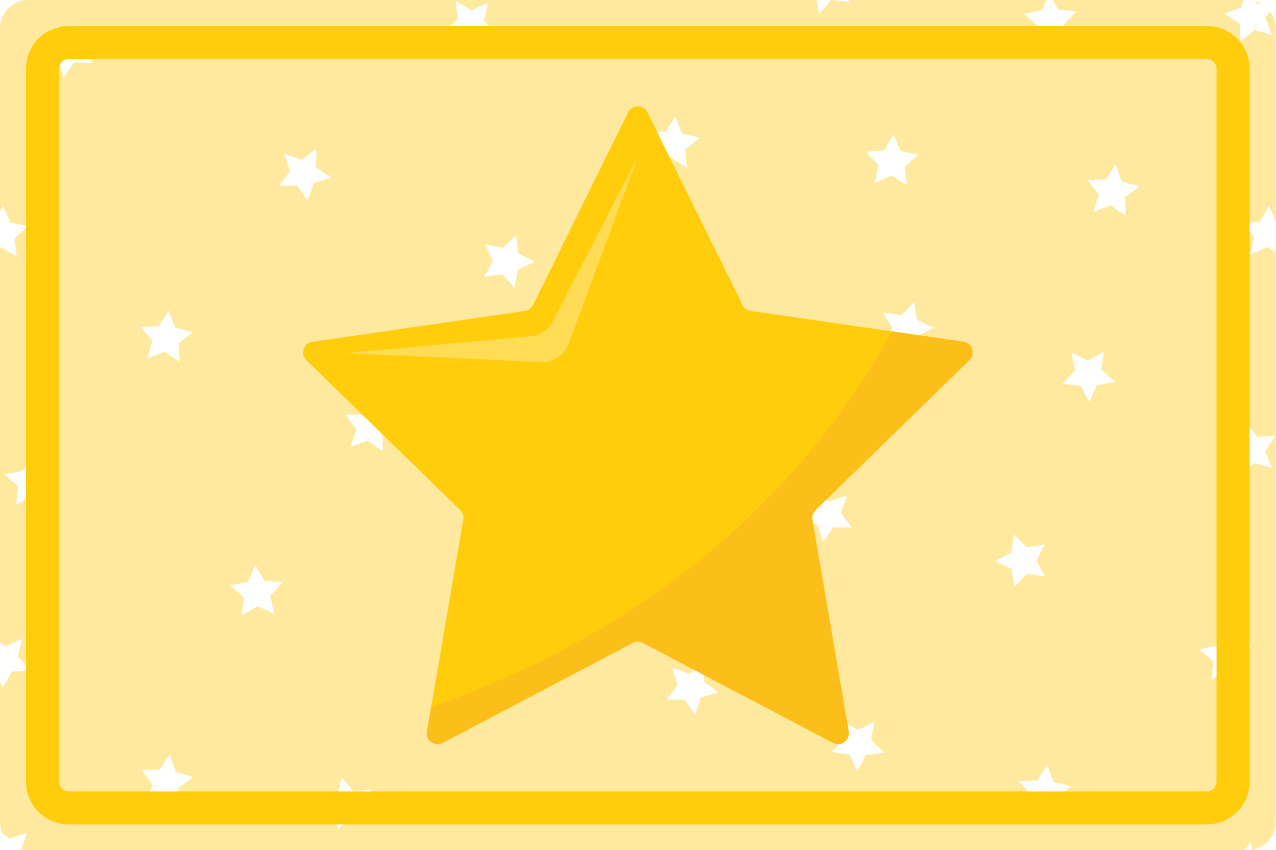 ランチョンマット 子供 カラフルな星型 - TENSTICKERS