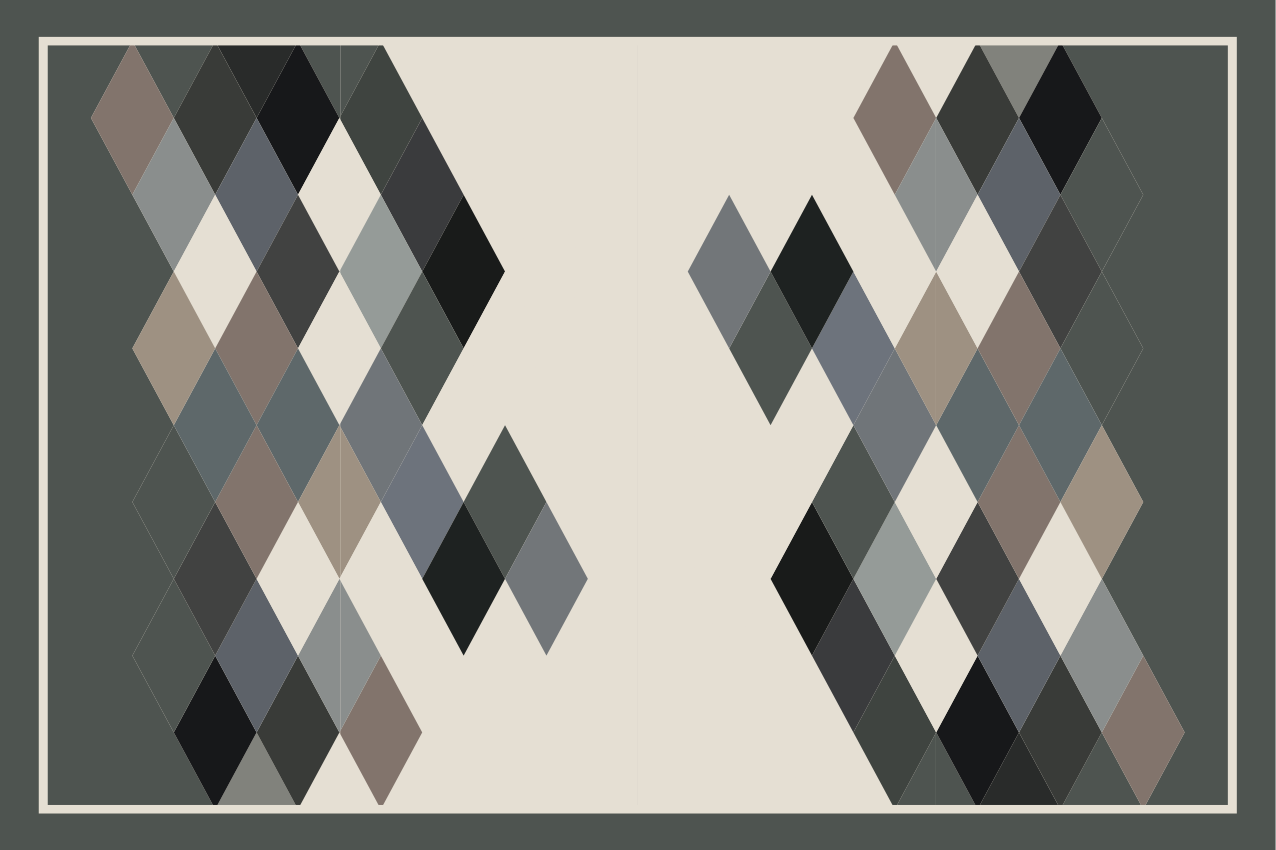 テーブル クロス モダン 幾何学模様の表面 - TENSTICKERS