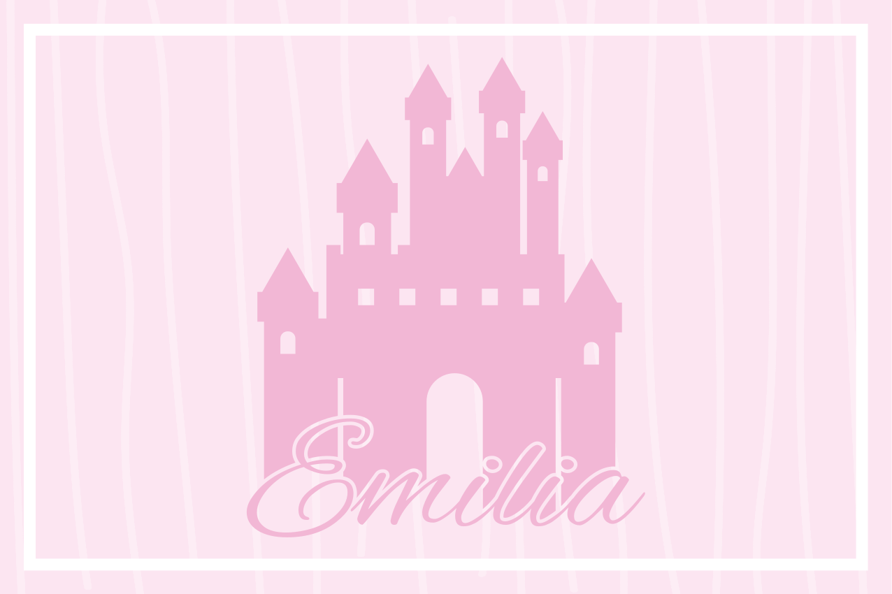 ランチョンマット 子供 城のテーマデザイン - TENSTICKERS