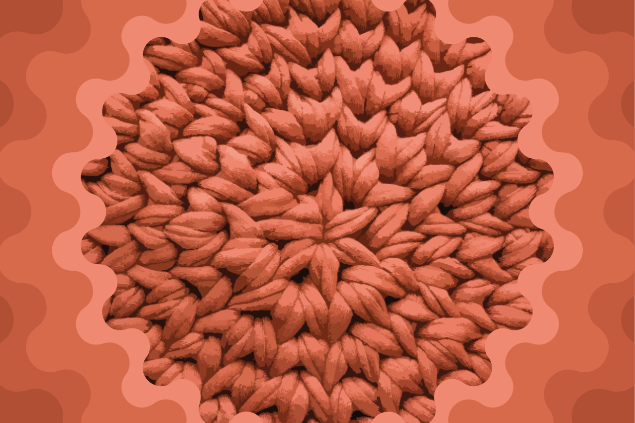 ランチョン マット 柄 テクスチャーリーフモチーフ - TENSTICKERS