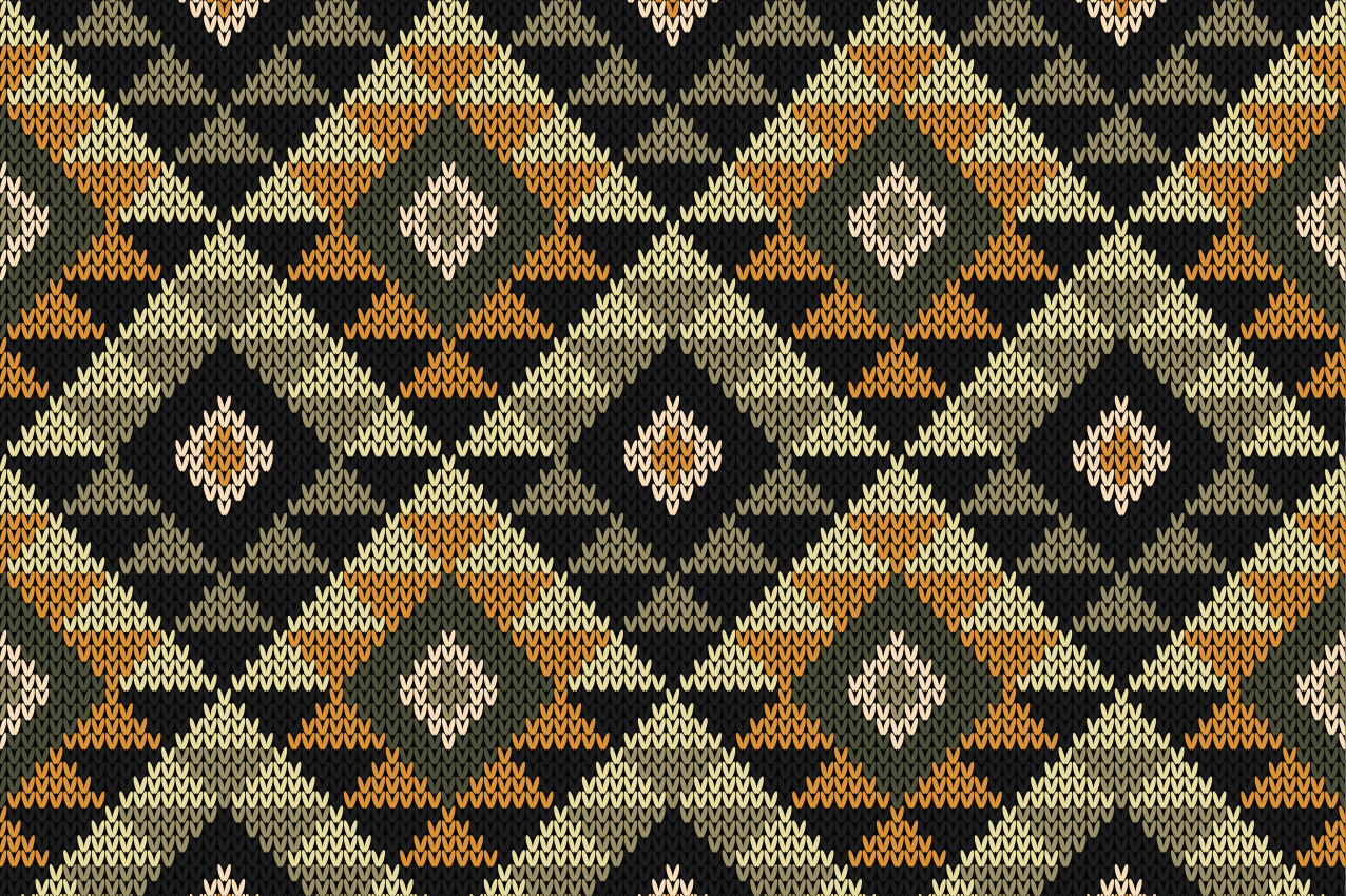 ランチョン マット 柄 シックな幾何学模様 - TENSTICKERS