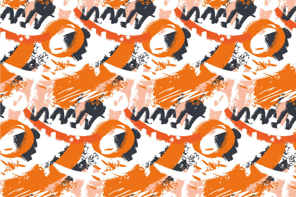 ランチョン マット 柄 抽象的なカラフルパターン - TENSTICKERS