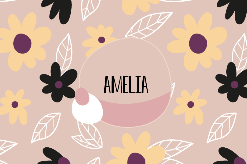 ランチョンマット 子供 カスタマイズされた植物柄 - TENSTICKERS