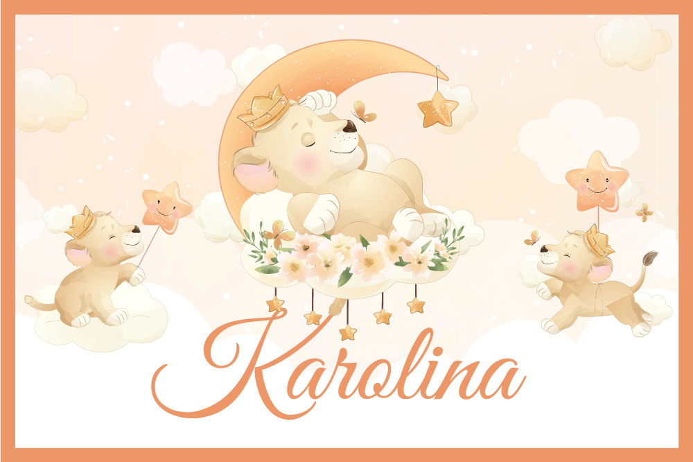 ランチョンマット 子供 かわいいライオンの子供たち - TENSTICKERS