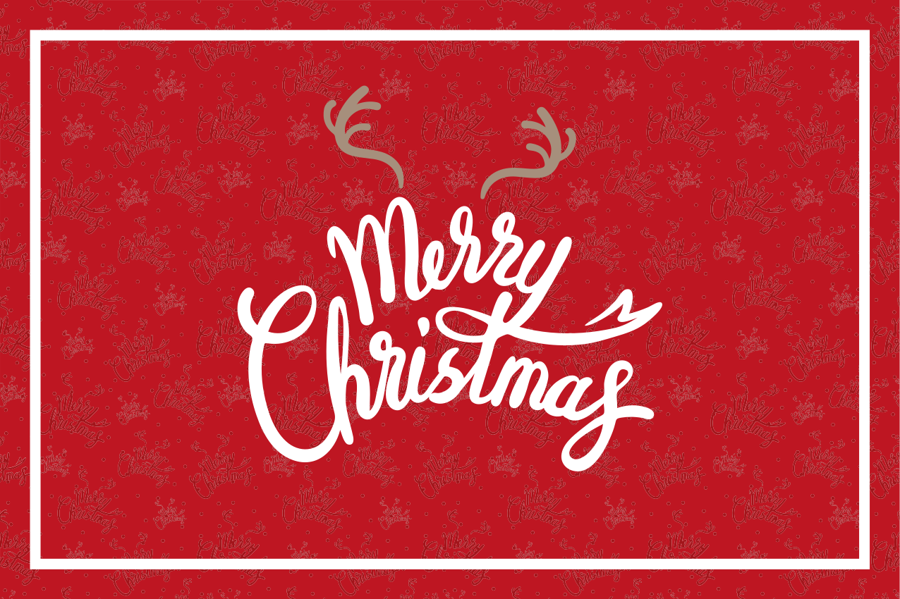 クリスマス ランチョン マット 楽しいクリスマスの挨拶 - TENSTICKERS