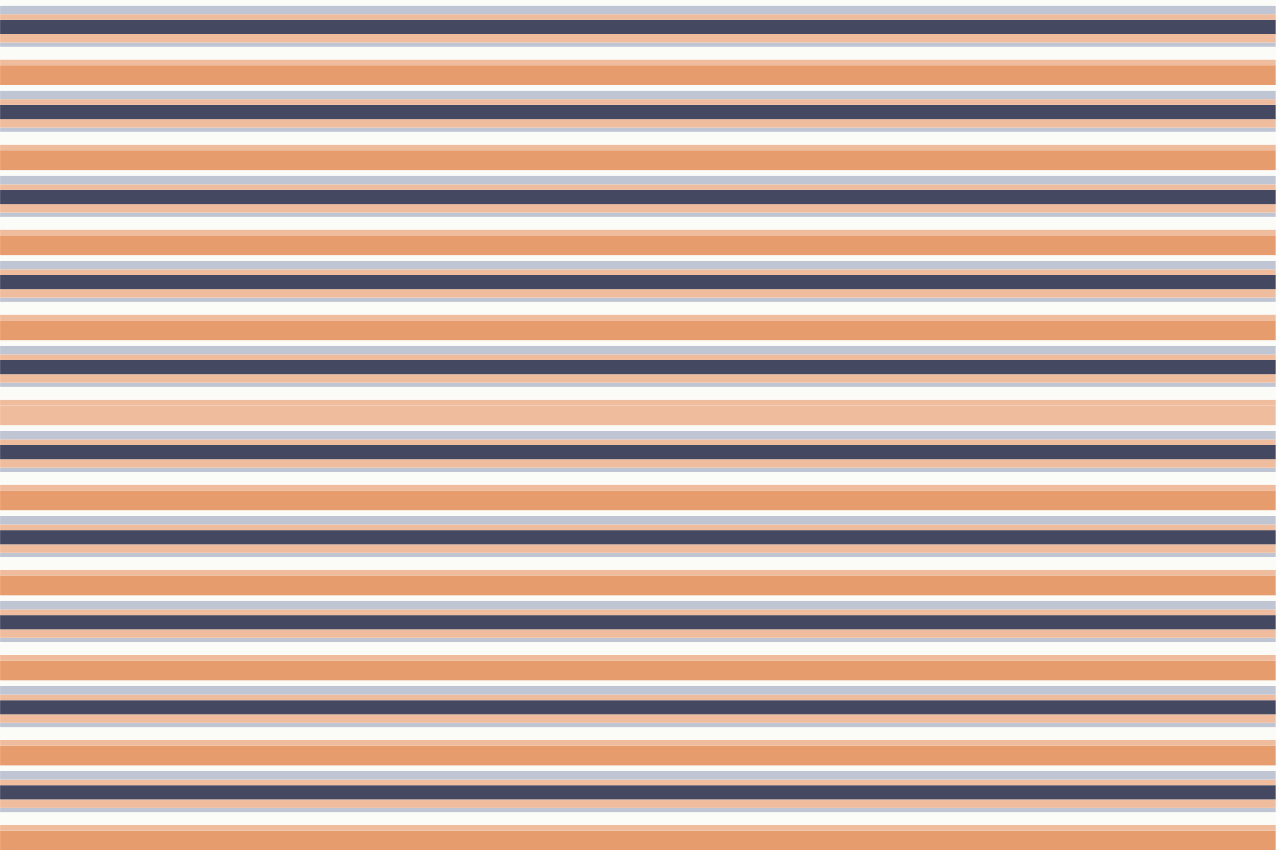 水平レトロストライプパステルモダンランチョンマット - TENSTICKERS