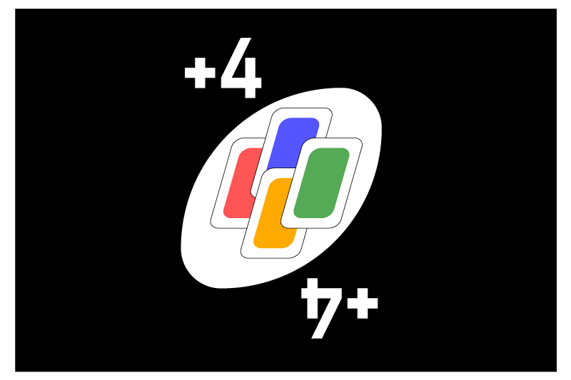 オリジナル ランチョンマット カードゲームをテーマにしたデザイン - TENSTICKERS