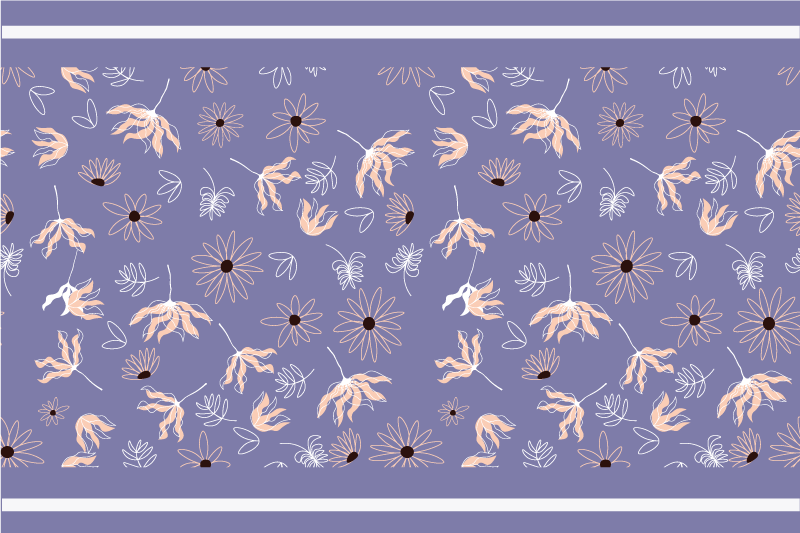 ランチョン マット 柄 花柄の要素 - TENSTICKERS