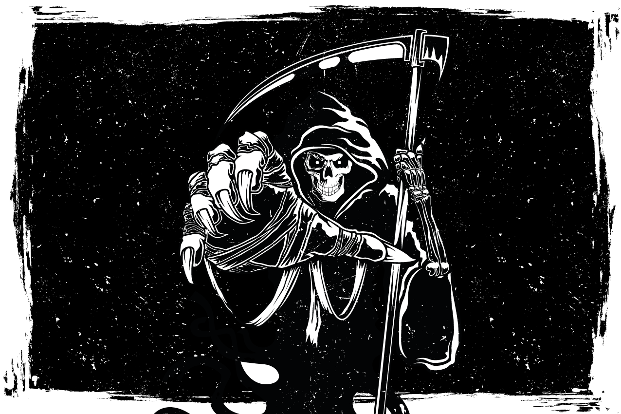 邪悪なシルエットのオリジナルデカールランチョンマット - TENSTICKERS