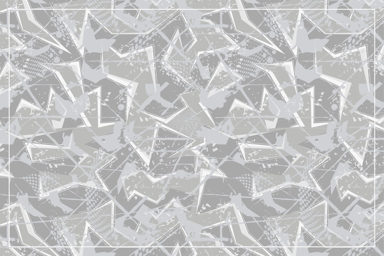 ランチョン マット 柄 抽象幾何学模様 - TENSTICKERS