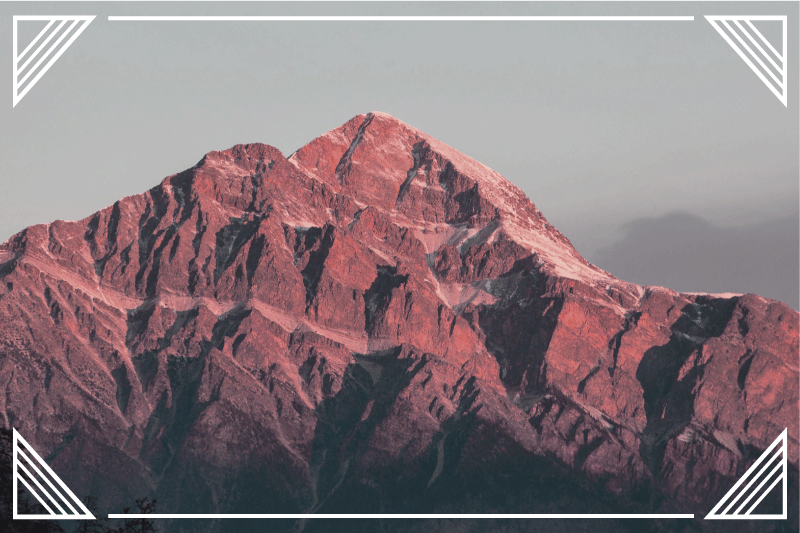 テーブル クロス モダン 山の風景の静けさ - TENSTICKERS