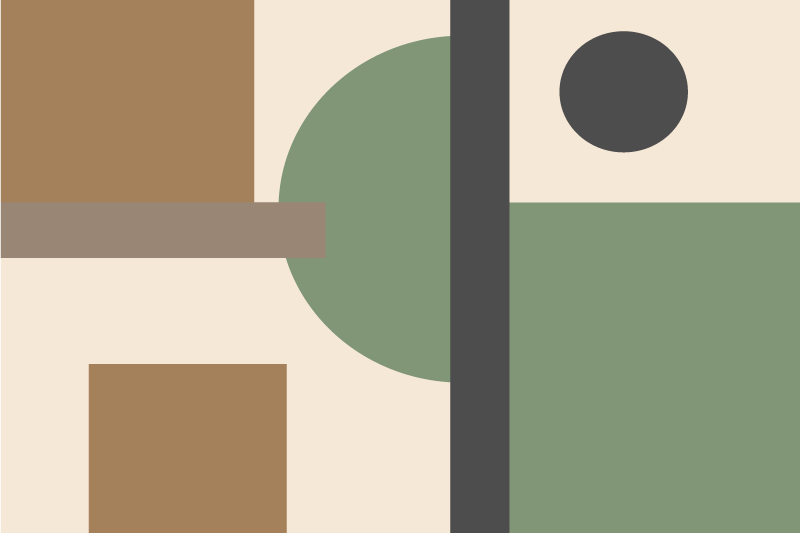 テーブル クロス モダン 幾何学的抽象形状 - TENSTICKERS