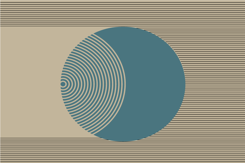 テーブル クロス モダン 幾何学的円形モチーフ - TENSTICKERS