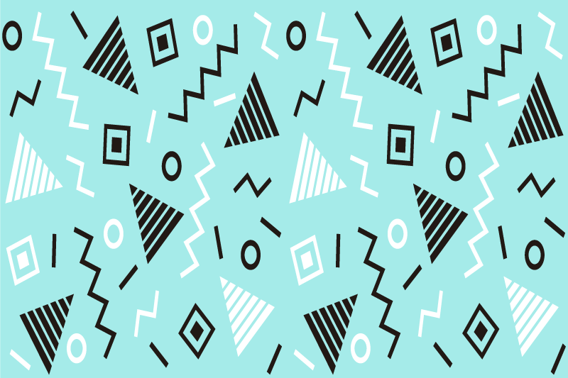 テーブル クロス モダン 幾何学模様コレクション - TENSTICKERS