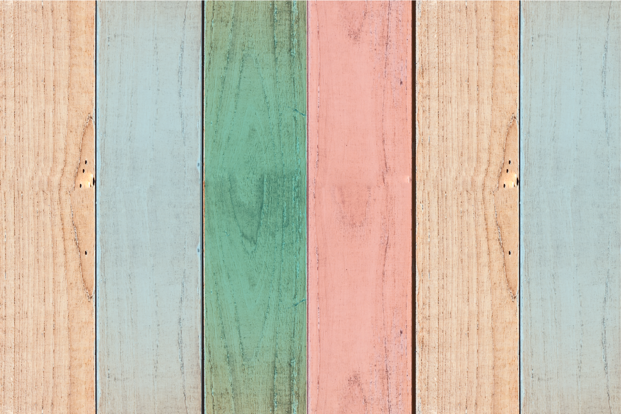 木製の織り目加工のカラフルな板のプレースマット - TENSTICKERS