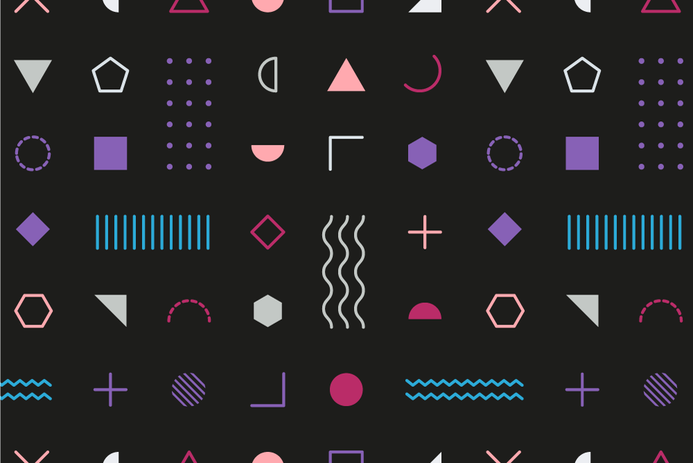 テーブル クロス モダン 幾何学模様の背景 - TENSTICKERS