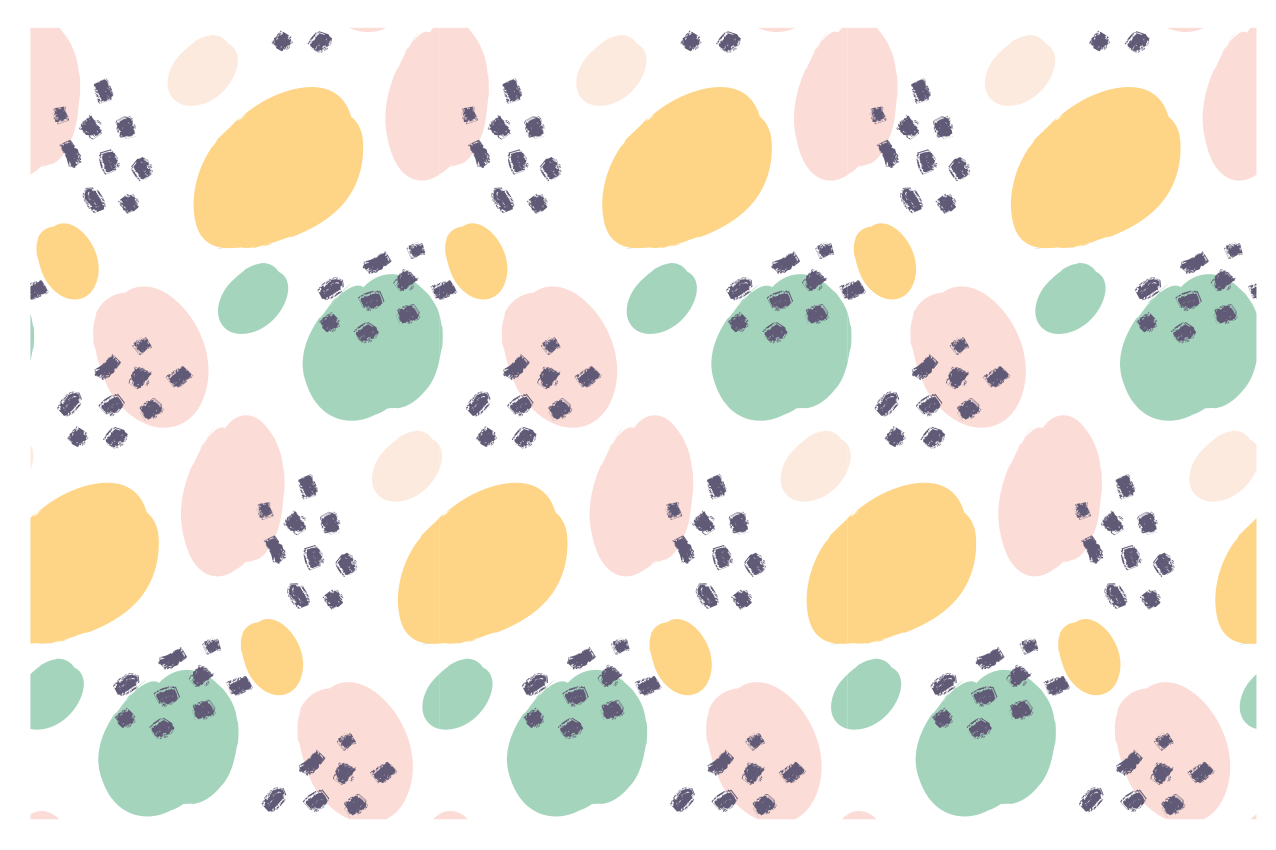 オリジナル ランチョンマット カラフルな抽象要素 - TENSTICKERS