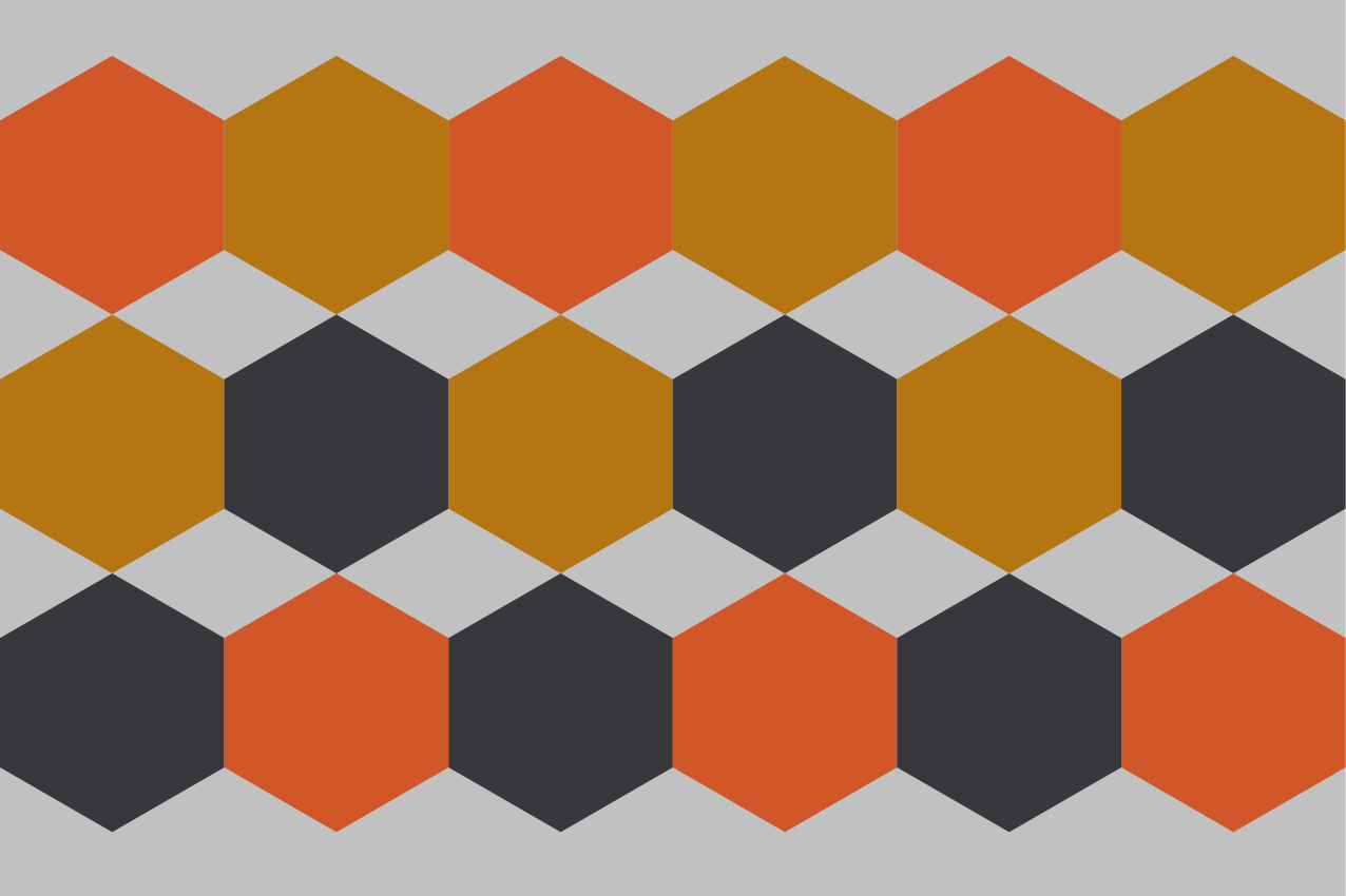 テーブル クロス モダン 六角形パターンレイヤー - TENSTICKERS