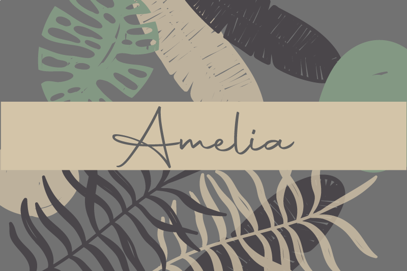 「自由奔放に生きる」スタイルのジャングルモダンランチョンマット - TENSTICKERS