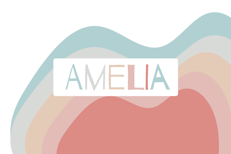 ランチョン マット 名前付き カラフルな名前のパーソナライズ - TENSTICKERS