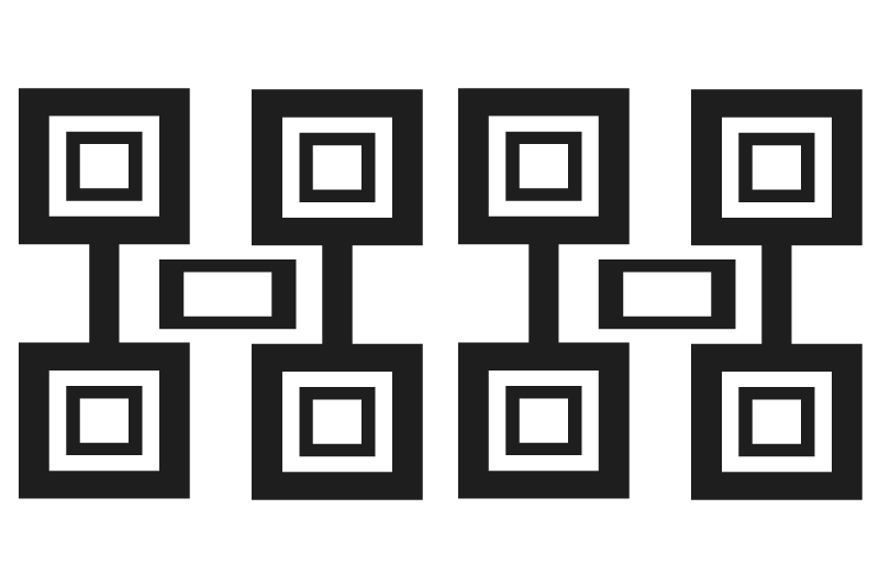 テーブル クロス モダン モダンな四角模様 - TENSTICKERS