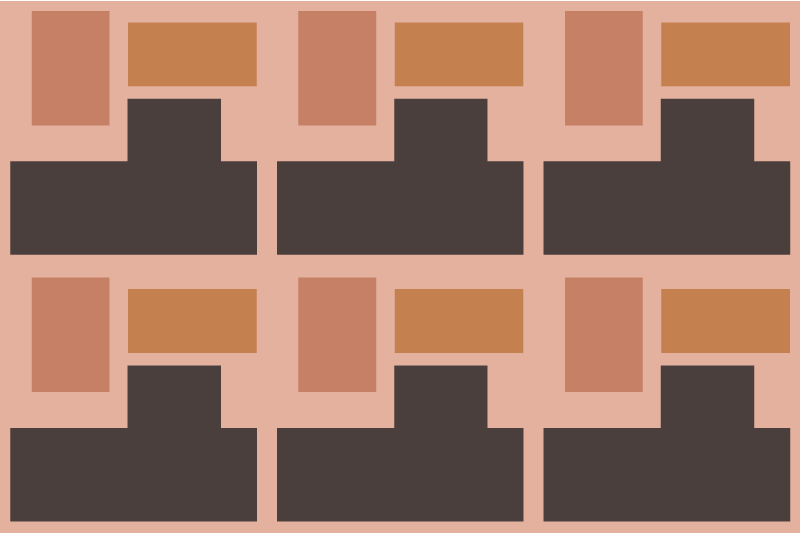 テーブル クロス モダン 抽象幾何学模様 - TENSTICKERS