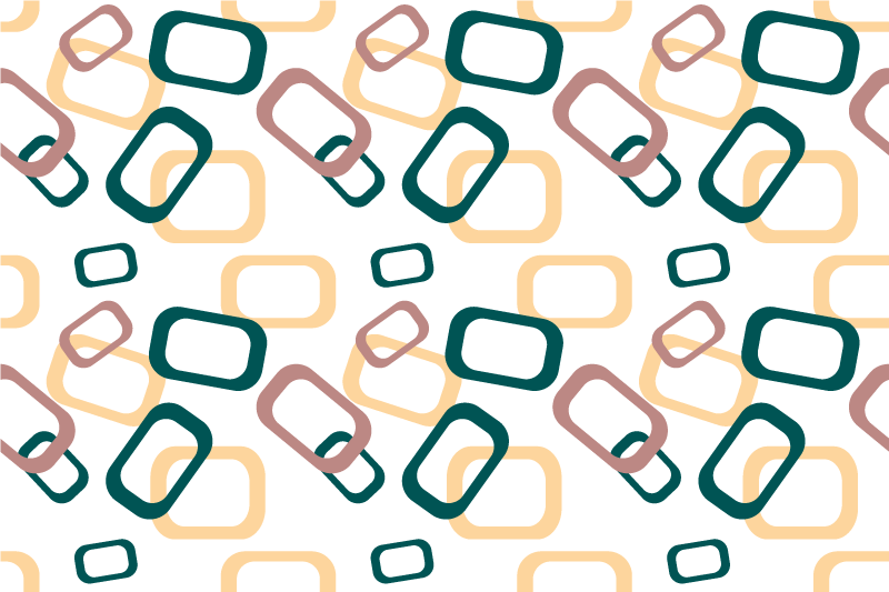 抽象的な不規則な形の元のプレースマット - TENSTICKERS