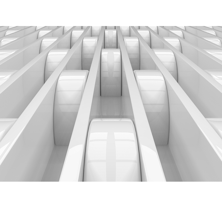 3d形状の壁画の壁紙 - TENSTICKERS