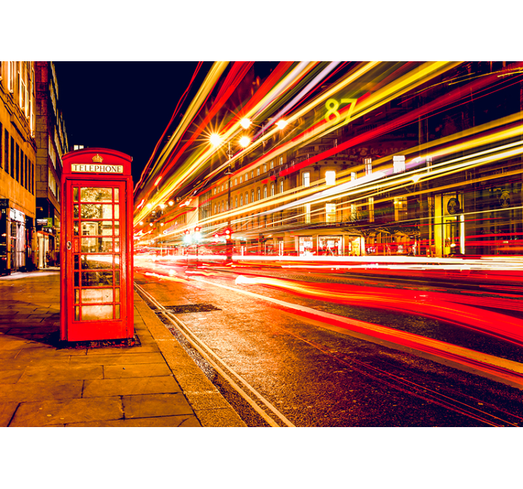 ロンドン 壁画 象徴的なロンドンの夜 - TENSTICKERS