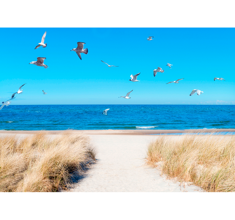 壁画 海 海辺の静けさ - TENSTICKERS