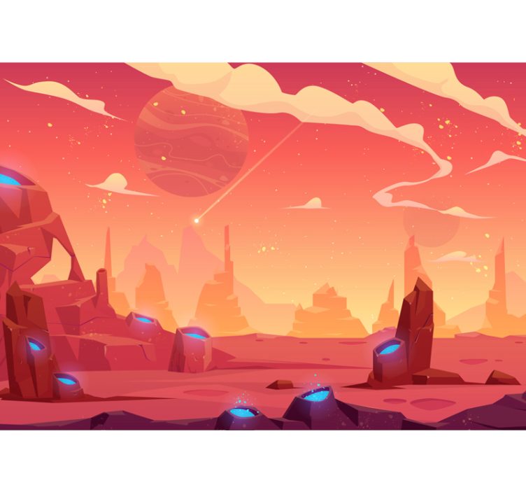 スペースキッズ壁画をご覧ください - TENSTICKERS