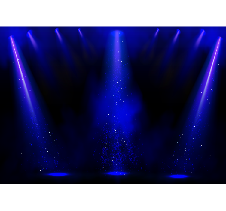 抽象的な壁の壁画スポットライト粒子効果 - TENSTICKERS