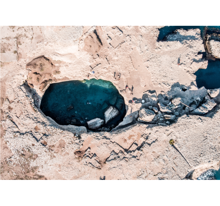 イタリアの壁の壁画の自然なプール - TENSTICKERS