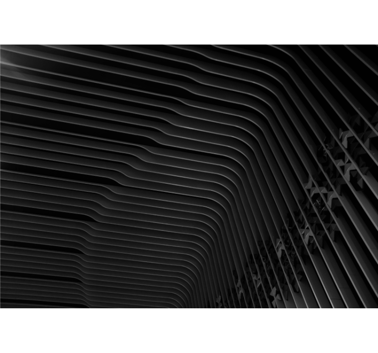 抽象的な壁の壁画 重なり合った曲線模様 - TENSTICKERS