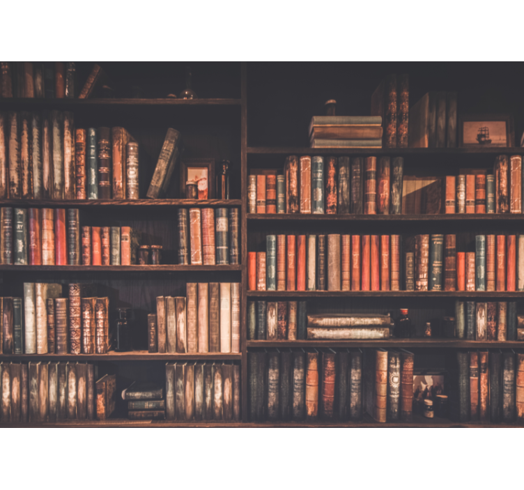 愛の壁画クラシックブックコレクション - TENSTICKERS