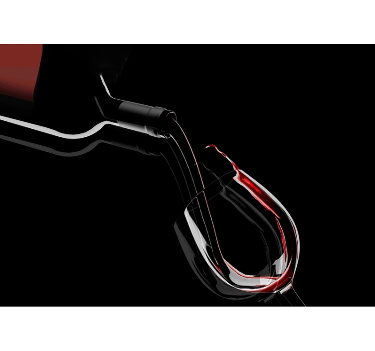 音楽 壁の壁画 ワインが注がれる優雅さ - TENSTICKERS